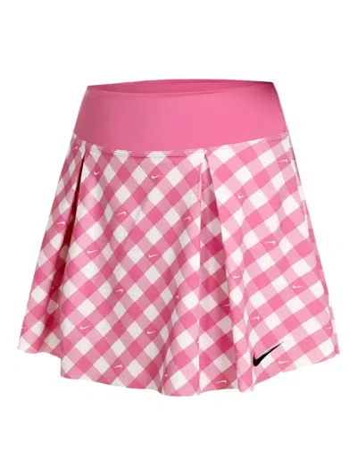 Nike Checked Skorts In Pink