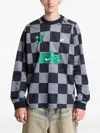 Nike Checkered Logo-print T-shirt In Black