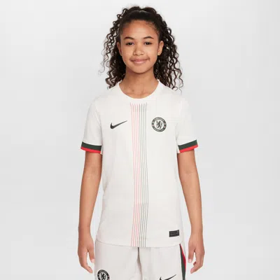 Nike Chelsea Fc 2025/26 Stadium Away Big Kids'  Dri-fit Soccer Replica Jersey In White
