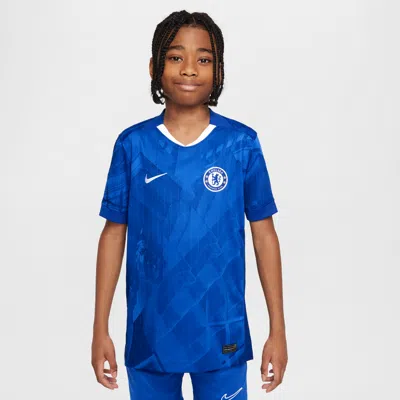 Nike Chelsea Fc 2025/26 Stadium Home Big Kids'  Dri-fit Soccer Replica Jersey In Blue