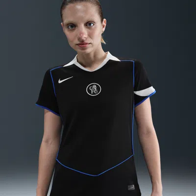 Nike Chelsea Fc 2025/26 Stadium Third  Women's Dri-fit Total 90 Soccer Replica Jersey In Black