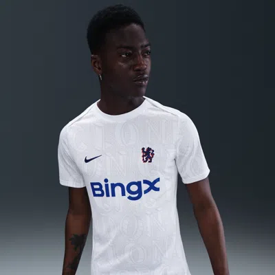 Nike Chelsea Fc Academy Pro  Men's Dri-fit Soccer Pre-match Top In White