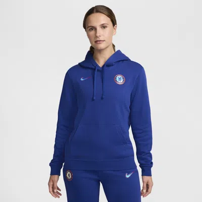 Nike Chelsea Fc Club Fleece  Women's Soccer Pullover Hoodie In Blue