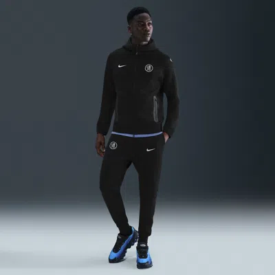 Nike Chelsea Fc Tech  Men's Total 90 Soccer Fleece Jogger Pants In Black