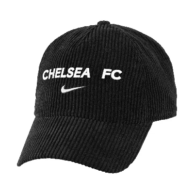 Nike Chelsea Fc  Unisex Soccer Corduroy Cap In Black