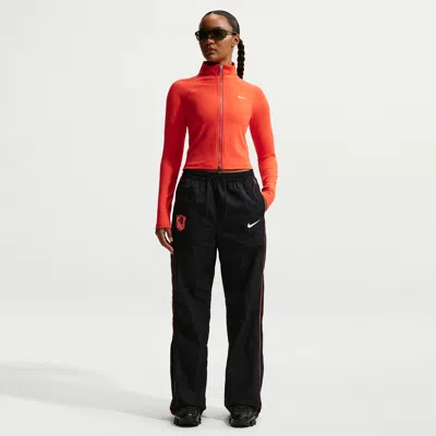 Nike Chelsea Fc Windrunner  Women's Soccer High-waisted Open-hem Pants In Black
