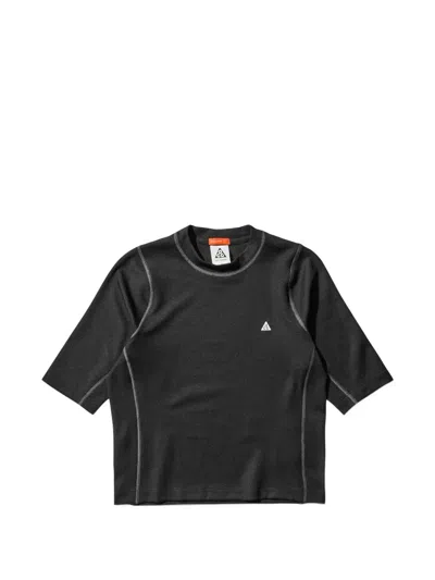 Nike Chest-logo Crew Neck T-shirt In Black