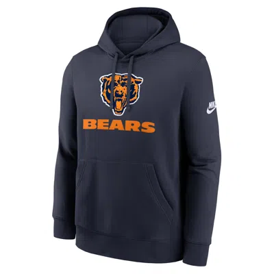 Nike Chicago Bears Best Season Rewind Club  Men's Nfl Pullover Hoodie In Blue