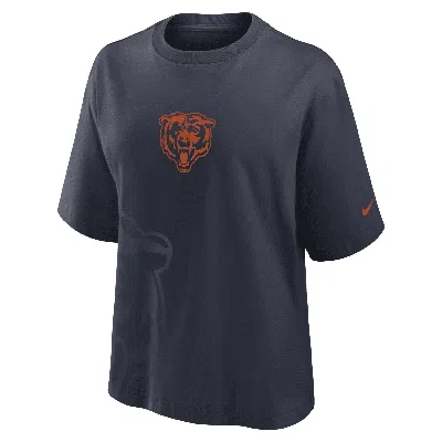 Nike Navy Chicago Bears Boxy T-shirt
