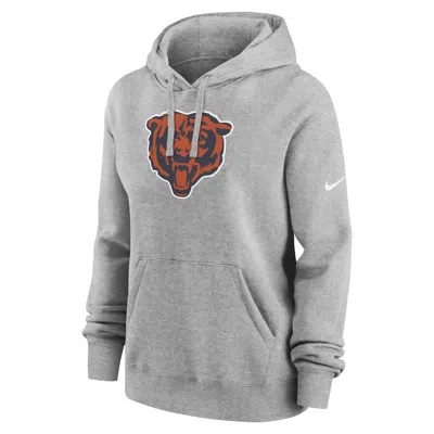 Nike Chicago Bears Club  Women's Nfl Pullover Hoodie In Grey