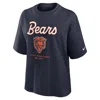 Nike Chicago Bears Essential Script Boxy  Women's Nfl T-shirt In Blue