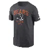 Nike Men's Anthracite Chicago Bears Helmet Essential T-shirt