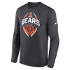 Nike Chicago Bears Legend Icon  Men's Dri-fit Nfl Long-sleeve T-shirt In Gray