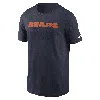 Nike Chicago Bears Primetime Wordmark Essential  Men's Nfl T-shirt In Blue