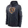 Nike Navy Chicago Bears Classic Pullover Hoodie In Blue