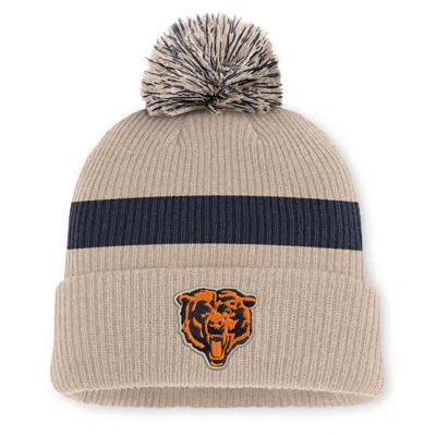 Nike Chicago Bears Rewind Peak  Men's Nfl Cuffed Pom Beanie In Brown