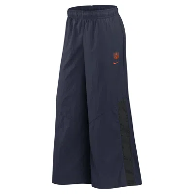 Nike Chicago Bears Rivalries Collection Wide-leg  Women's Nfl Mid-rise Woven Pants In Blue
