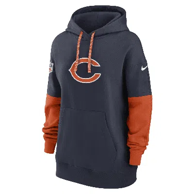Nike Chicago Bears Sideline Essential  Women's Nfl Pullover Hoodie In Blue