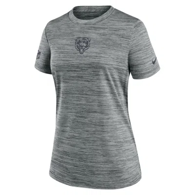 Nike Chicago Bears Sideline Team Issue Velocity  Women's Dri-fit Nfl T-shirt