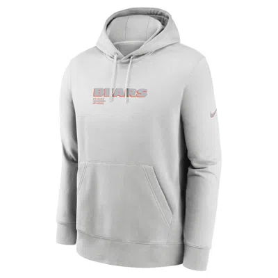 Nike Chicago Bears Slot Receiver Club  Men's Nfl Pullover Hoodie In White
