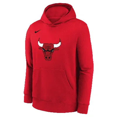 Nike Chicago Bulls Big Kids'  Nba Pullover Hoodie In Red