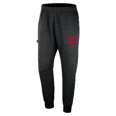 Nike Chicago Bulls Club Courtside  Men's Nba Jogger Pants In Black