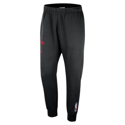 Nike Chicago Bulls Club  Men's Nba Practice Fleece Jogger Pants In Black
