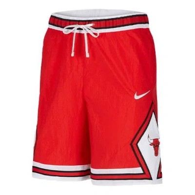 Nike Chicago Bulls Courtside Heritage Nba Casual Sports Logo Printing Basketball Shorts Red