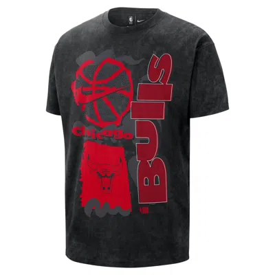 Nike Chicago Bulls Courtside  Men's Nba Max90 T-shirt In Black