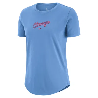 Nike Chicago Bulls Essential City Edition  Women's Nba T-shirt In Blue