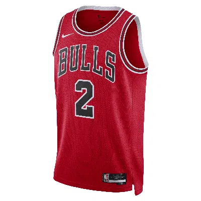 Nike Chicago Bulls Icon Edition 2022/23  Men's Dri-fit Nba Swingman Jersey In Red