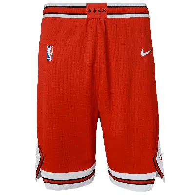 Nike Chicago Bulls Icon Edition Big Kids'  Dri-fit Nba Swingman Shorts In Red