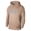 Nike Mens  Bulls Dri-fit Standard Issue Hoodie Cts Ce In Brown
