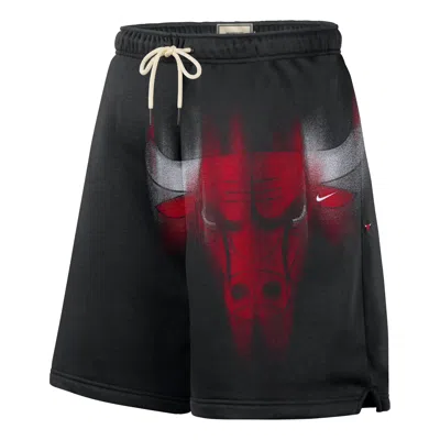 Nike Chicago Bulls Standard Issue Fleece Shorts 'black White'