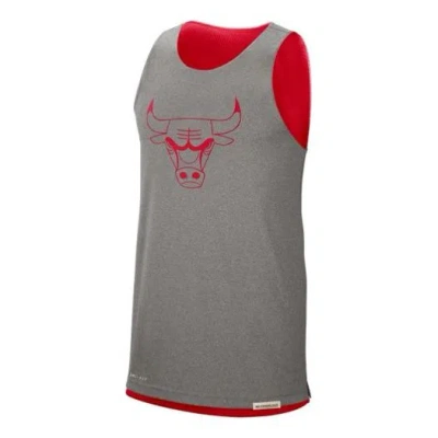Nike Chicago Bulls Standard Nba Reversible Vest Colorblock In Gray