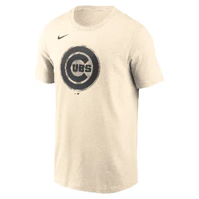 Nike Chicago Cubs Camo  Men's Mlb T-shirt In Neutral