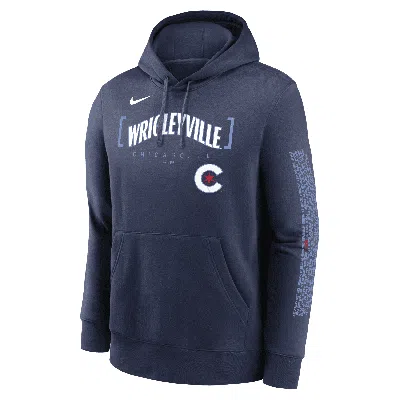 Nike Chicago Cubs City Connect Club Menâs  Men's Mlb Pullover Hoodie In Blue