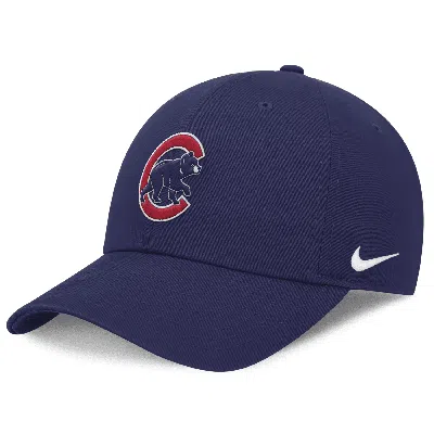 Nike Chicago Cubs Evergreen Club  Men's Mlb Adjustable Hat In Blue