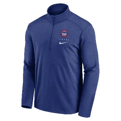 Nike Chicago Cubs Franchise Logo Pacer  Men's Dri-fit Mlb 1/2-zip Jacket In Blue