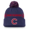 Nike Men's Royal Chicago Cubs Hometown Peak Cuffed Knit Hat With Pom In Blue