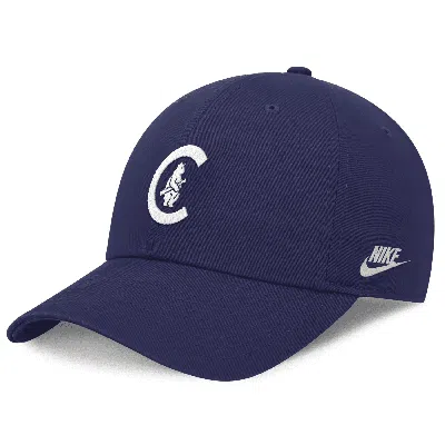 Nike Chicago Cubs Rewind Cooperstown Club  Men's Mlb Adjustable Hat In Blue