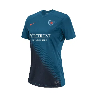 Nike Chicago Red Stars 2024 Stadium Secondary  Women's Dri-fit Nwsl Replica Jersey In Green