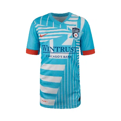 Nike Chicago Red Stars 2025 Stadium Home Big Kids'  Dri-fit Nwsl Replica Jersey In Blue