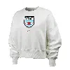 Nike Chicago Red Stars Phoenix Fleece  Women's Nwsl Crew-neck Sweatshirt In White