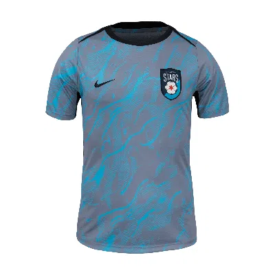 Nike Chicago Stars Fc 2025  Men's Nwsl Short-sleeve Pre-match Top In Blue