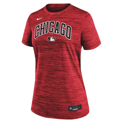 NIKE CHICAGO WHITE SOX AUTHENTIC COLLECTION CITY CONNECT VELOCITY  WOMEN'S DRI-FIT MLB T-SHIRT,1015813133