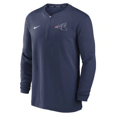 Nike Chicago White Sox Authentic Collection Game Time  Men's Dri-fit Mlb 1/2-zip Long-sleeve Top In Blue