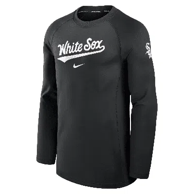 Nike Chicago White Sox Authentic Collection Game Time  Men's Dri-fit Mlb Long-sleeve T-shirt In Black