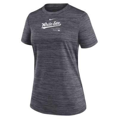 Nike Chicago White Sox Authentic Collection Practice Velocity  Women's Dri-fit Mlb T-shirt In Black