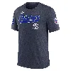 Nike Men's Heather Navy Chicago White Sox Cooperstown Collection Eras Tri-blend T-shirt